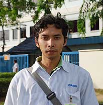 Ery Istiawan, an FSPMI organiser and union officer at the plant level, has worked at PT Casio electronic Indonesia for almost six years.
